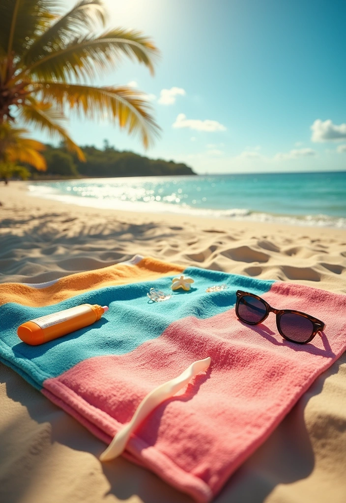 1. Beach Towel with a Twist
