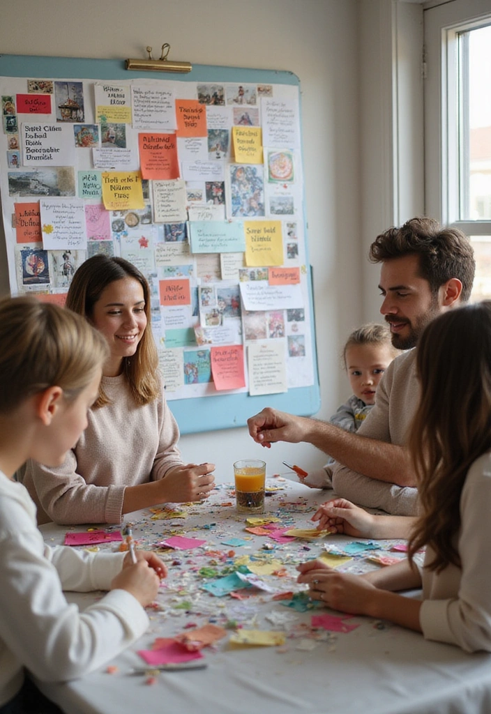 20 Family Bonding Activities That Will Bring You Closer Together (Try #15 This Weekend!) - 18. Create a Family Vision Board