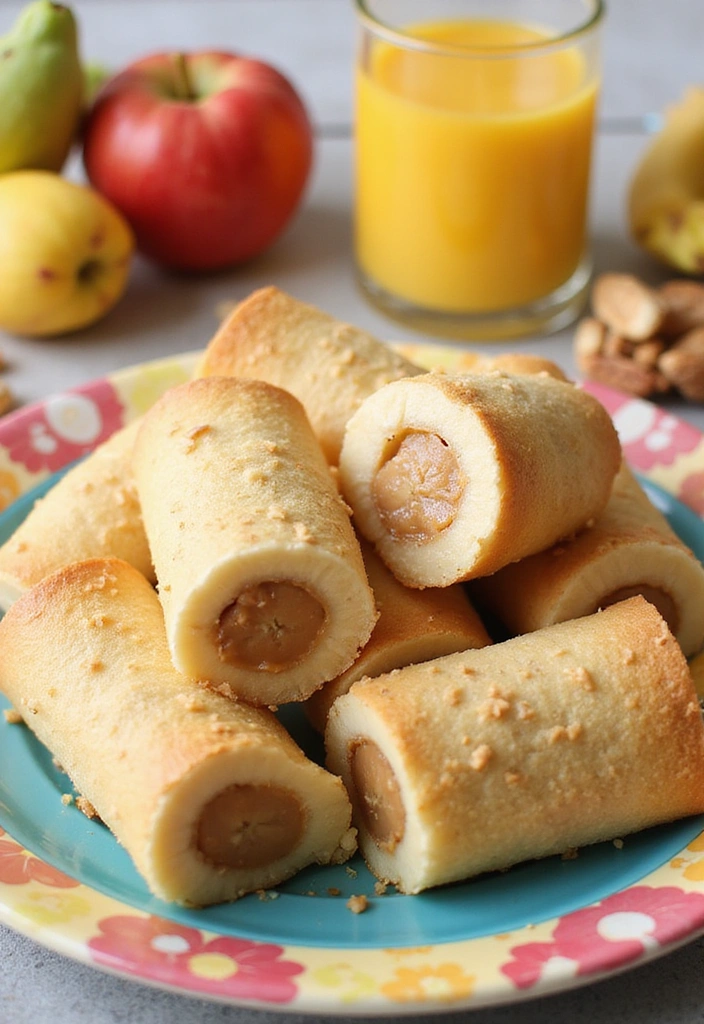 18 Healthy Snacks Your Kids Will Actually Want to Eat (Number 8 Is a Game-Changer!) - 5. Peanut Butter Banana Roll-Ups