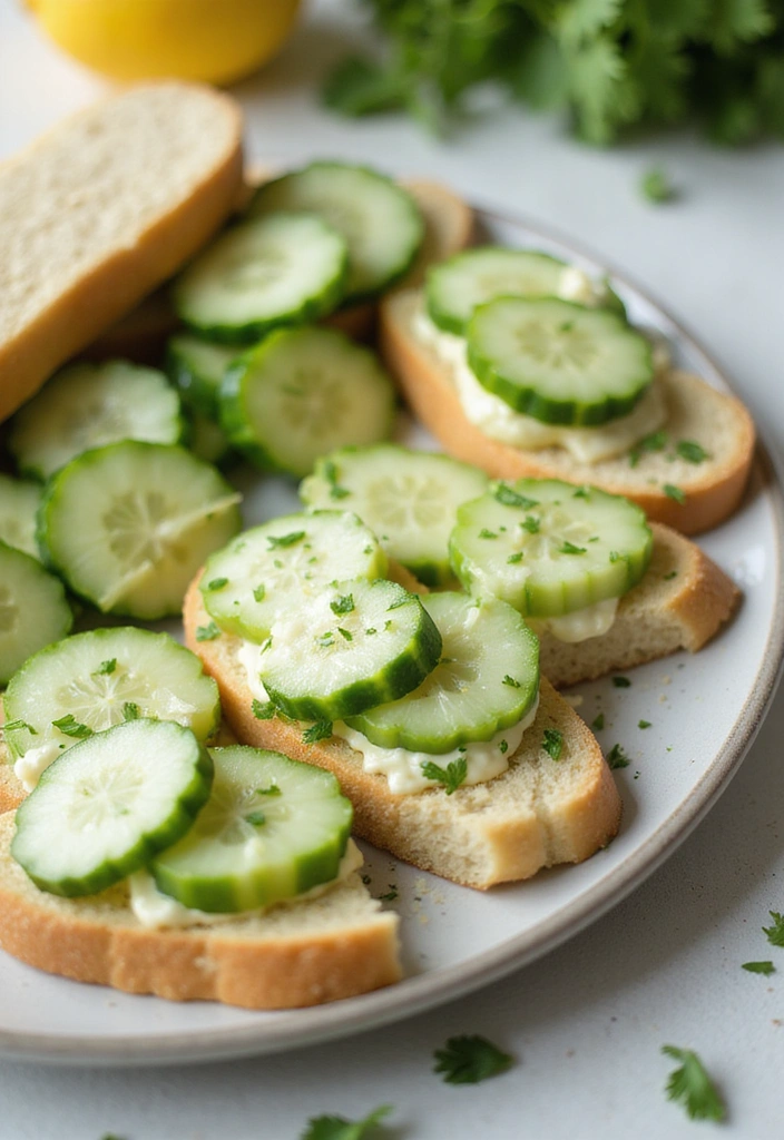 18 Healthy Snacks Your Kids Will Actually Want to Eat (Number 8 Is a Game-Changer!) - 10. Cucumber Sandwiches