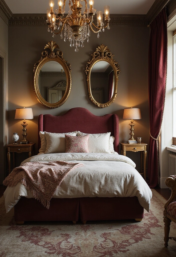 18 Cozy Bedroom Makeovers That Will Turn Your Space into a Dream Retreat! - 6. Vintage Glam with Antique Finds