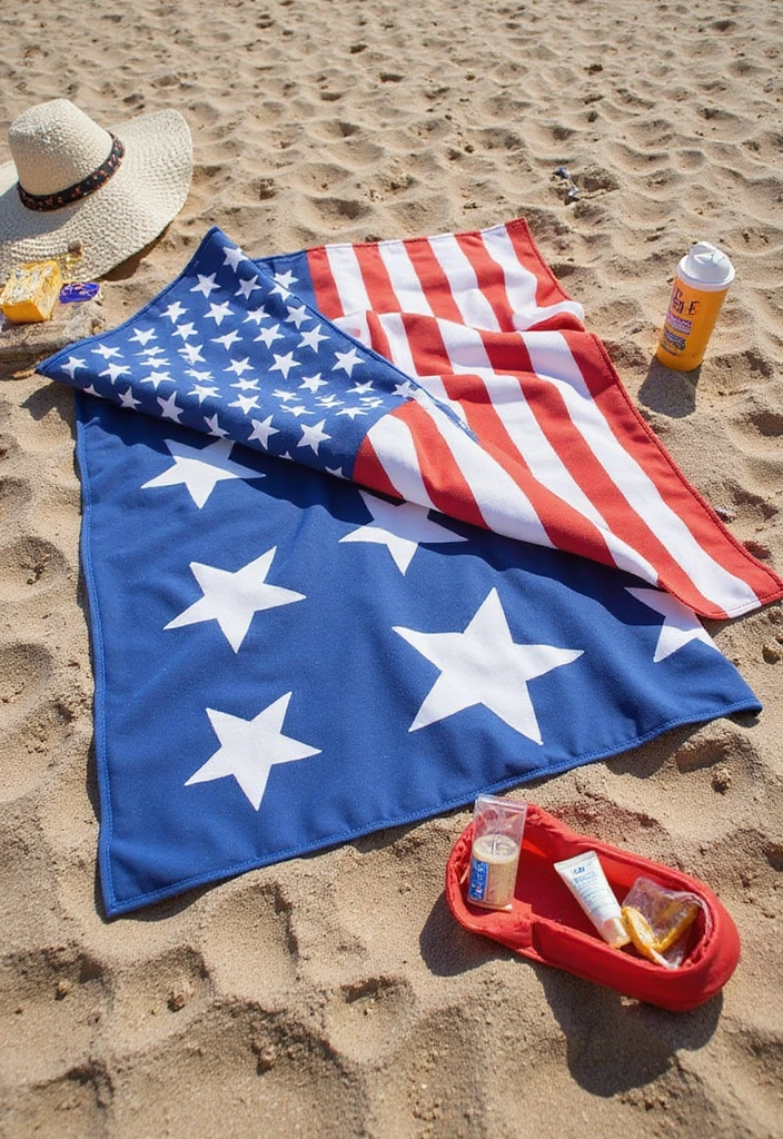 7. Fourth of July Beach Blanket