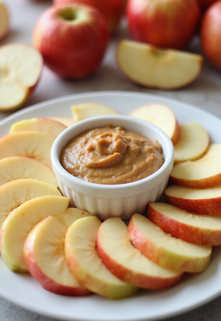 18 Healthy Snacks Your Kids Will Actually Want to Eat (Number 8 Is a Game-Changer!) - 9. Nut Butter and Apple Slices